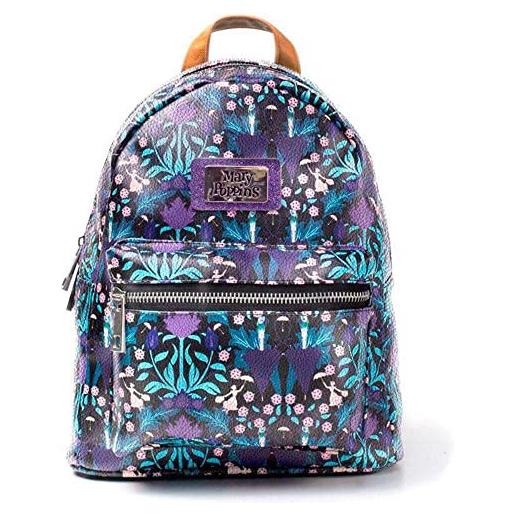 Difuzed bioworld disney mary poppins all-over print ladies backpack zaino casual 41 centimeters 20 nero (multicolour)