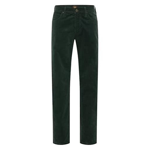 Lee daren l707 zip fly jeans dritto, nero (black rinse 47), 36w / 36l uomo