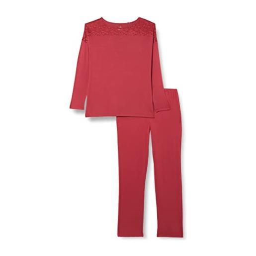 Triumph amourette pk lsl 01 x, set di pigiama, donna, rosso (mannish), 48
