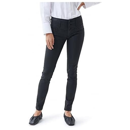 Salsa jeans mystery jeans skinny, nero (negro 0000), 44 (taglia produttore: 31) donna
