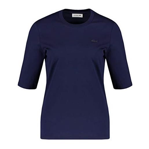 Lacoste-women s tee-shirt-tf9424-00, bianco, 38