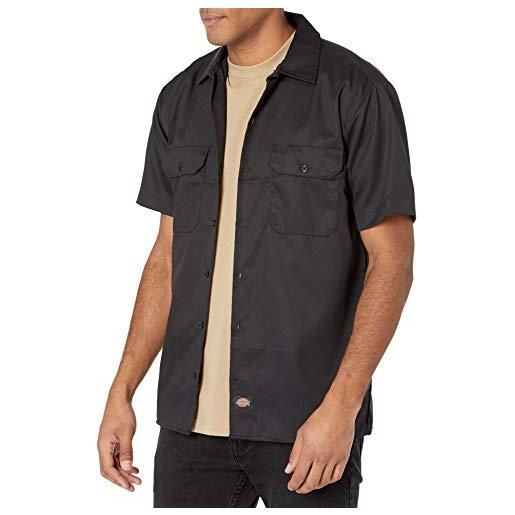 Dickies men's short-sleeve work shirt, charcoal, x-large