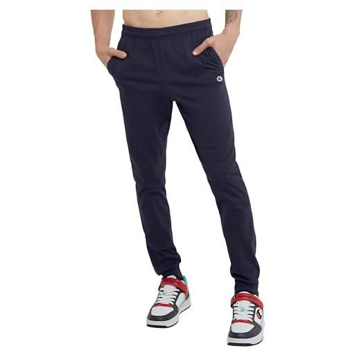 Champion pantaloni jogger in jersey tuta, grigio oxford, m uomo