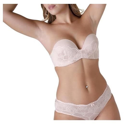 Reggiseno Da Donna Senza Spalline, Senza Schienale, In Silicone, Senza Spalline, Senza Spalline, Per Abiti Da Ballo, Beige., D - Foto 6