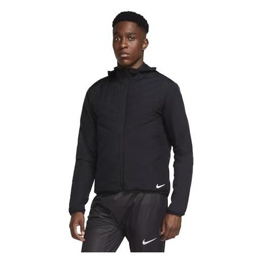 Nike giacca sportiva da uomo con cappuccio aerolayer nera dj0569-010Nike (l), nero