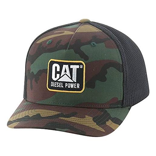 Caterpillar men's design mark diesel cap, woodland camo, one size