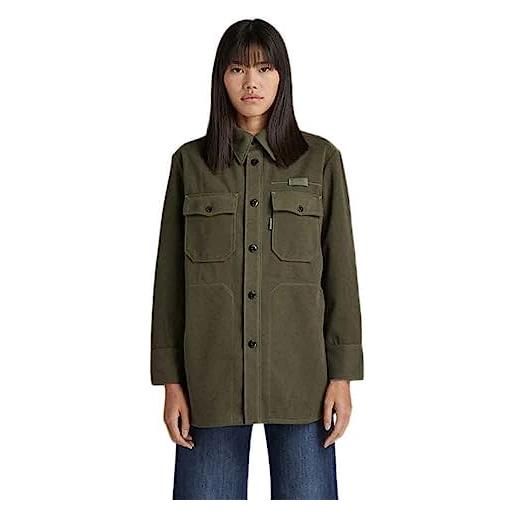 G-STAR RAW boyfriend overshirt camicie, verde scuro (lt hunter d22178-d200-8165), xxs donna