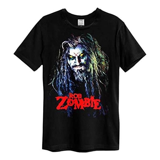 Amplified rob zombie - maglietta con logo dragula, colore: nero nero s