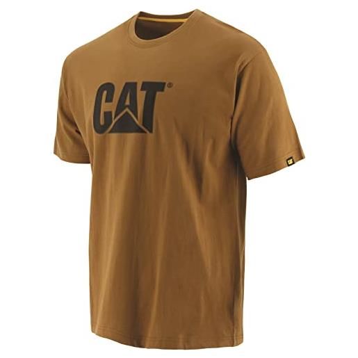 Caterpillar men's cat iconic logo premium ringspun combed cotton tee, chive, xl