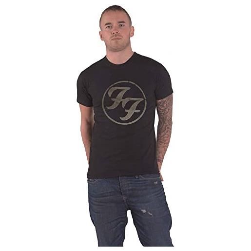 Rock Off foo fighters t shirt ff hi-build band logo nuovo ufficiale unisex nero size s
