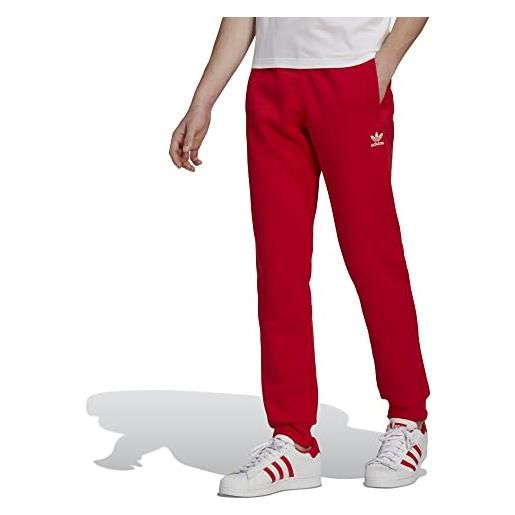 adidas Originals pantaloni da jogging a trifoglio adicolor essentials da uomo, rosso acceso. , s