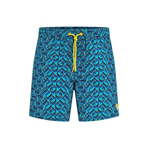 Guess beachwear costume da bagno uomo pantaloncino f3gt05 tel62 p73t blu