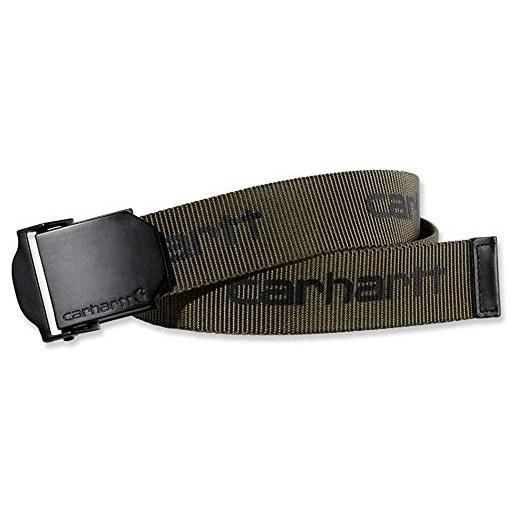 Carhartt cintura regolabile webbing belt uomo, verde (verde militare), m