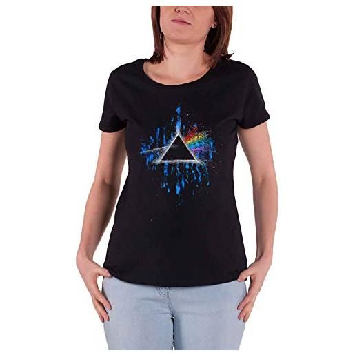 Pink Floyd t shirt dark side of the moon nuovo ufficiale da donna skinny fit size l
