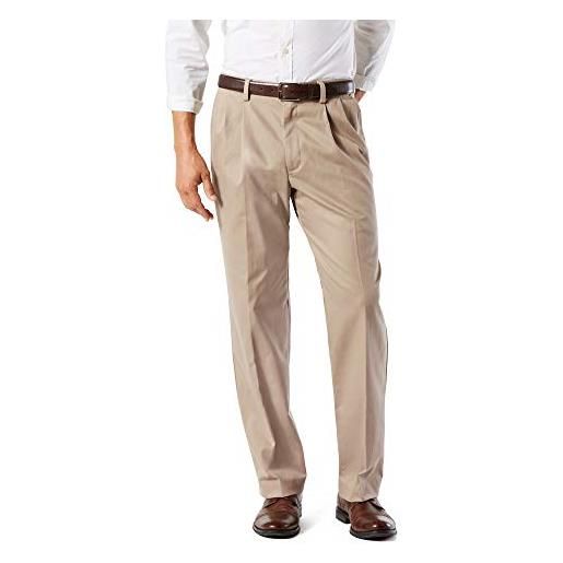 Dockers men's men's easy khaki d3 classic fit pleated pants burma grey pants