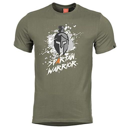 Pentagon uomo ageron t-shirt spartan warrior (olive, m)