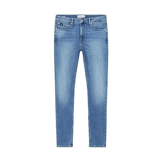Calvin Klein jeans taper sottile jeans, denim medium, 36w / 32l uomo