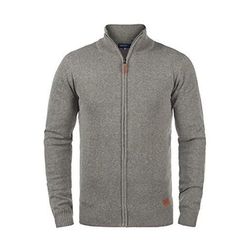 b BLEND blend norman cardigan maglione maglia con bottoni da uomo con collo alto stampa, taglia: m, colore: burnt olive (77011)