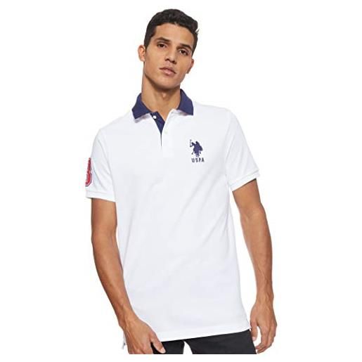 U. S. Polo assn. Men's short-sleeve shirt with applique, horizon blue, m
