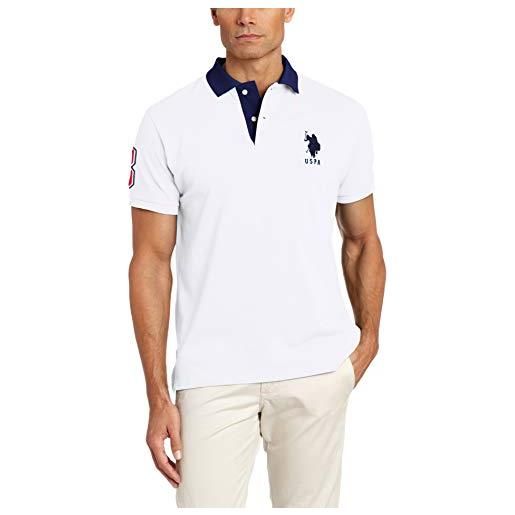 U. S. Polo assn. Men's short-sleeve shirt with applique, horizon blue, m