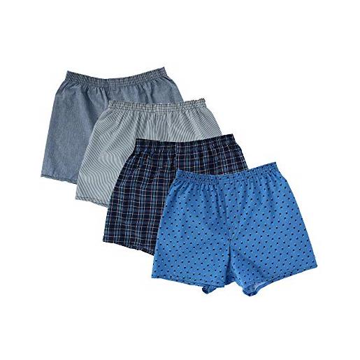 Fruit of the Loom men's woven tartan and plaid boxer multipack