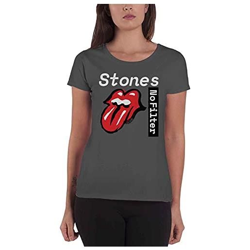 Rolling Stones the t shirt havana cuba ufficiale da donna skinny fit charcoal size xxl