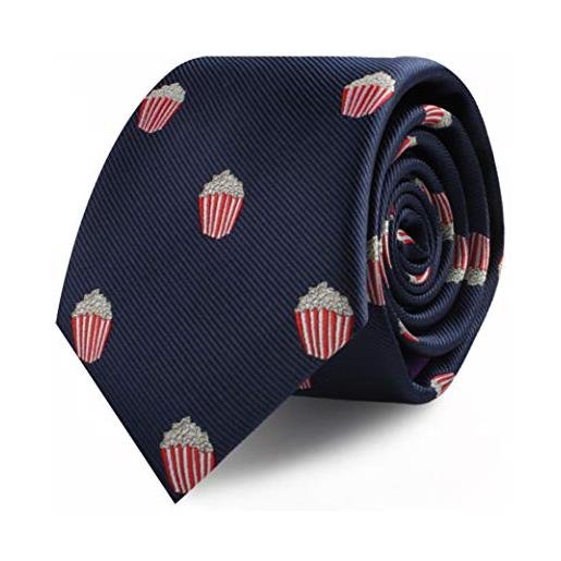 AUSCUFFLINKS cravatte per cibo e bevande, cravatte speciali da uomo, cravatte sottili intrecciate, regalo per collega di lavoro, anguria, skinny