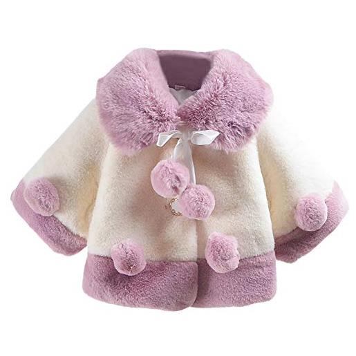 Happy Cherry mantello neonata cape cappottino 12-18 mesi