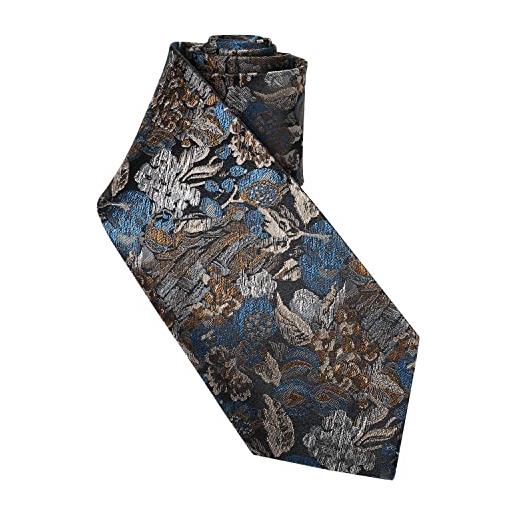 Bamzok cravatta professionale classica jacquard di seta di gelso da uomo di design personalizzato originale (rsy-9001)