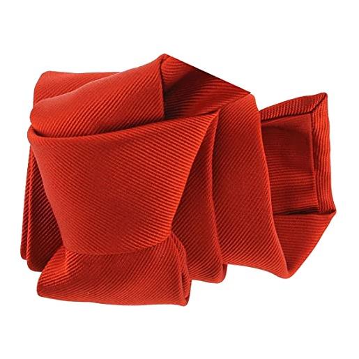 Tony & Paul - cravatta di lusso fatta a mano, colore: rosso geraneo