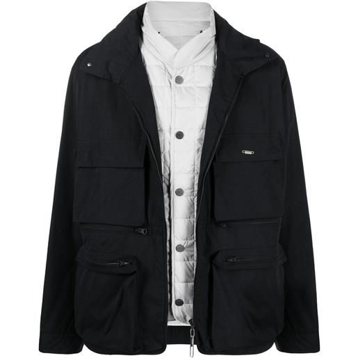 032c giacca con zip - nero