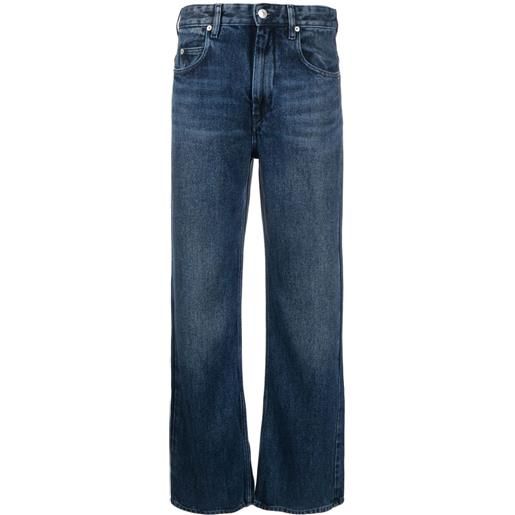 MARANT ÉTOILE jeans dritti a vita media - blu