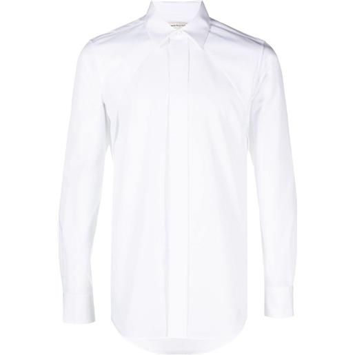 Alexander McQueen camicia con inserti - bianco