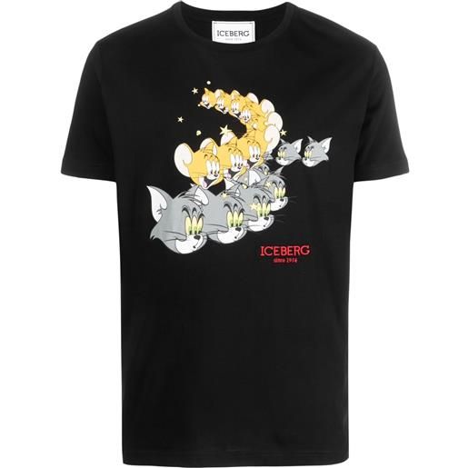 Iceberg t-shirt con stampa x looney tunes - nero