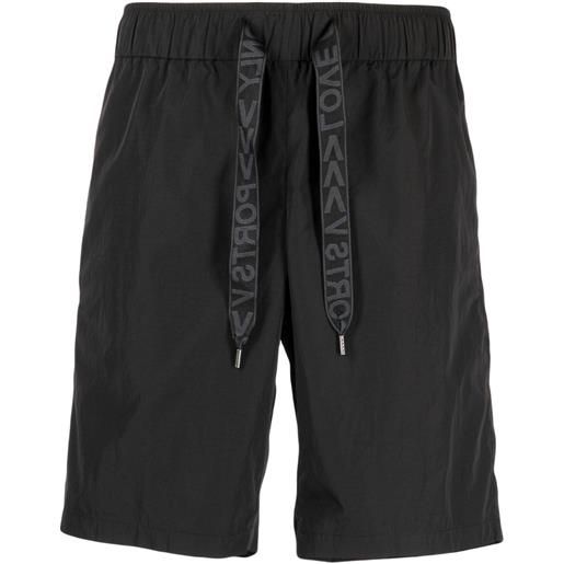Ports V shorts sportivi con coulisse - nero