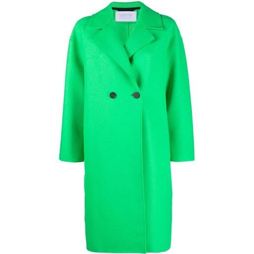 Harris Wharf London cappotto doppiopetto - verde