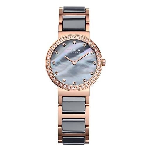 BERING donna analogico quarzo ceramic orologio con cinturino in acciaio inossidabile/ceramica cinturino e vetro zaffiro 10725-769