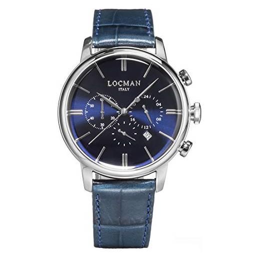 Locman orologio cronografo uomo Locman 1960 casual cod. 0254a02a-00blnkpb