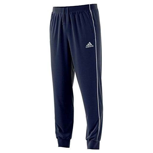 Adidas core 18 sw, pantaloni uomo, blu (dark blue/white), s