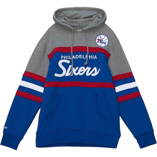 MITCHELL & NESS felpa con cappuccio head coach 76ers