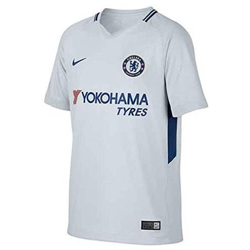 Nike performancefc chelsea away stadium 2017/2018 - t-shirt sportiva - pure platinum/rush blue