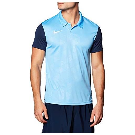Nike trophy iv ss - maglia da uomo, uomo, maglia, bv6725-412, blu universitario/blu navy/bianco, s