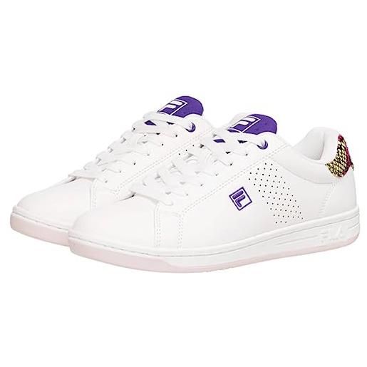 Fila sneakers basse, scarpe da ginnastica donna, bianco royal viola, 38 eu
