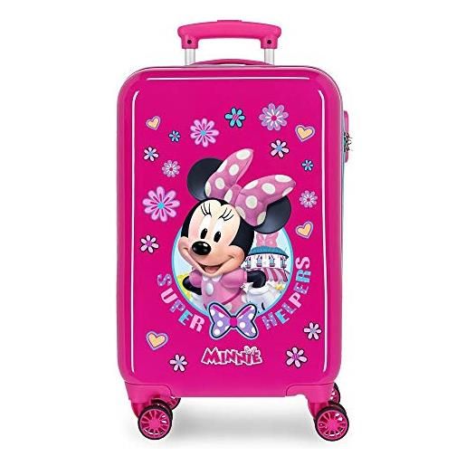 Disney super helpers, bagaglio per bambino, rosa (pink), 55 cm