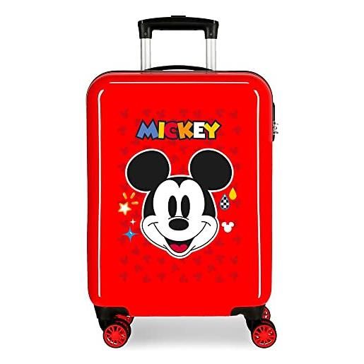 Disney mickey get moving valigia, rosso, valigia