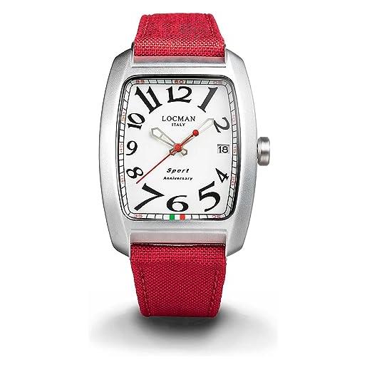 Locman orologio uomo alluminio sport anniversary rosso Locman