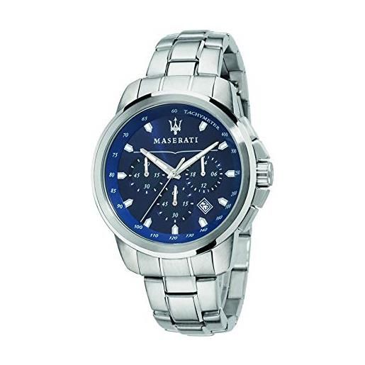 Maserati orologio da uomo, collezione successo, movimento al quarzo, cronografo, in acciaio - r8873621002
