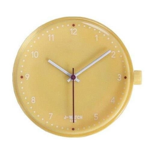 JUSTO orologio j watch quadrante cassa modello grande mm 40 (giallo numeri)