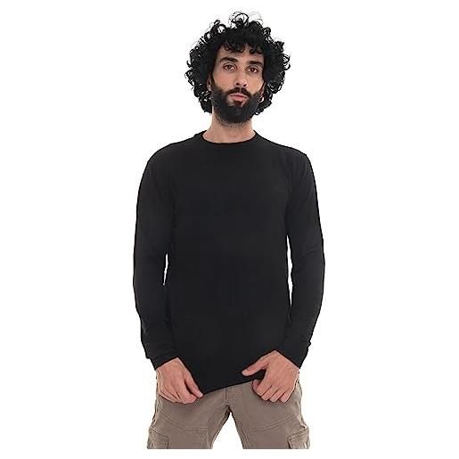 Guess maglia maglione pullover uomo ricamo frontale invernale m2yr03z3052 taglia s colore principale marrone