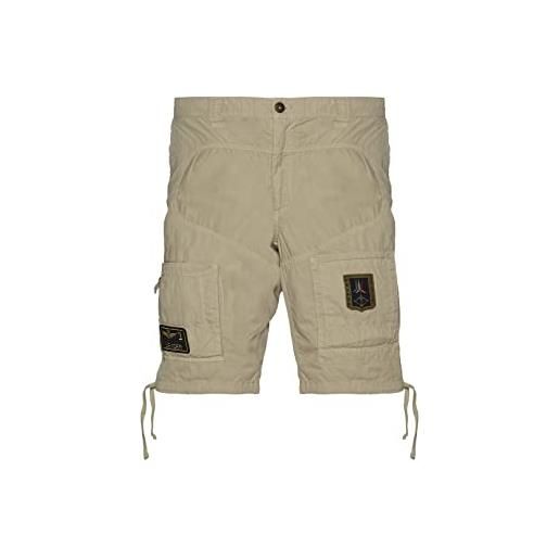 Aeronautica Militare bermuda be041ct da uomo, pantaloncini, shorts (48 m it, 57453 sabbia)